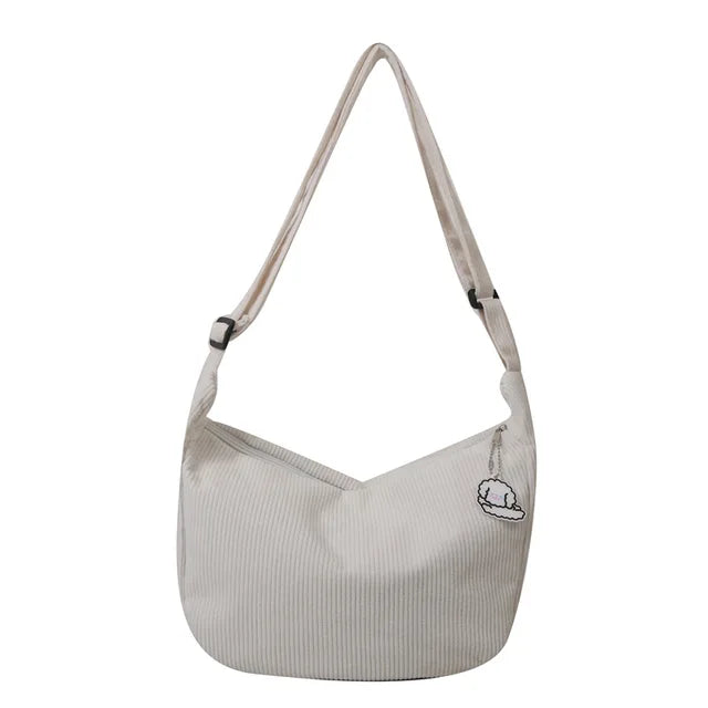 Bolsos bandolera de pana para mujer
