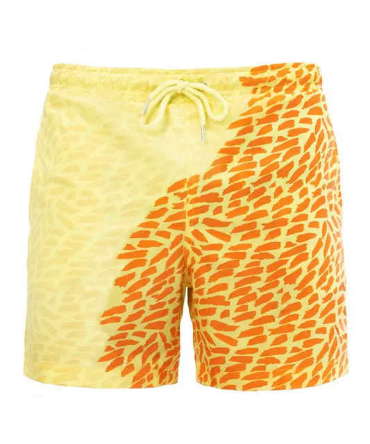Pantalones cortos de playa para hombre con cambio de color mágico