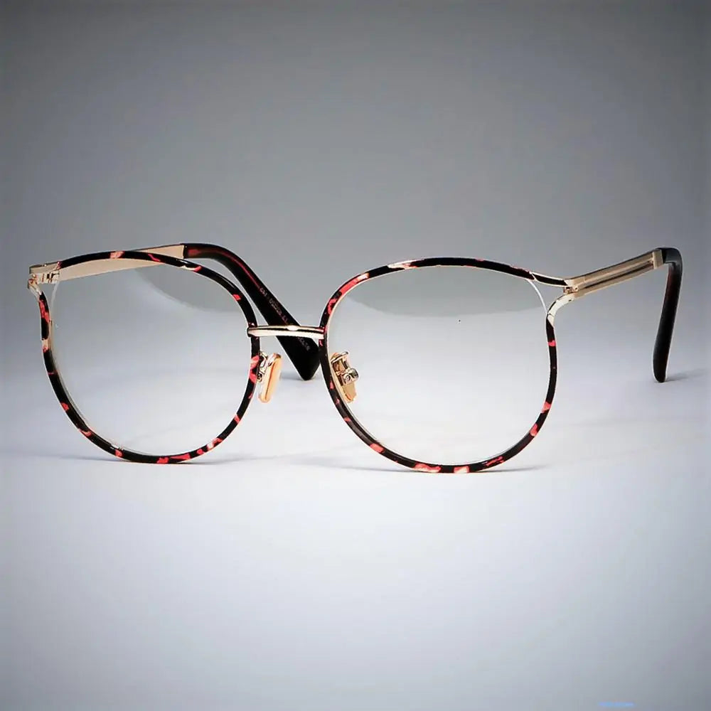 Gafas de ojo de gato con montura de metal
