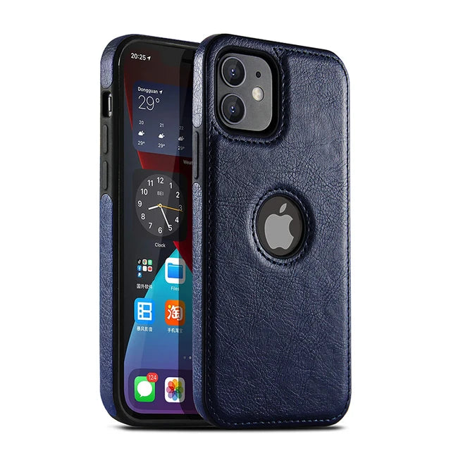 Funda de cuero de alta calidad para teléfono
