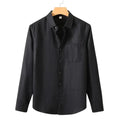 Camisa de algodón de manga larga para hombre de East Rain