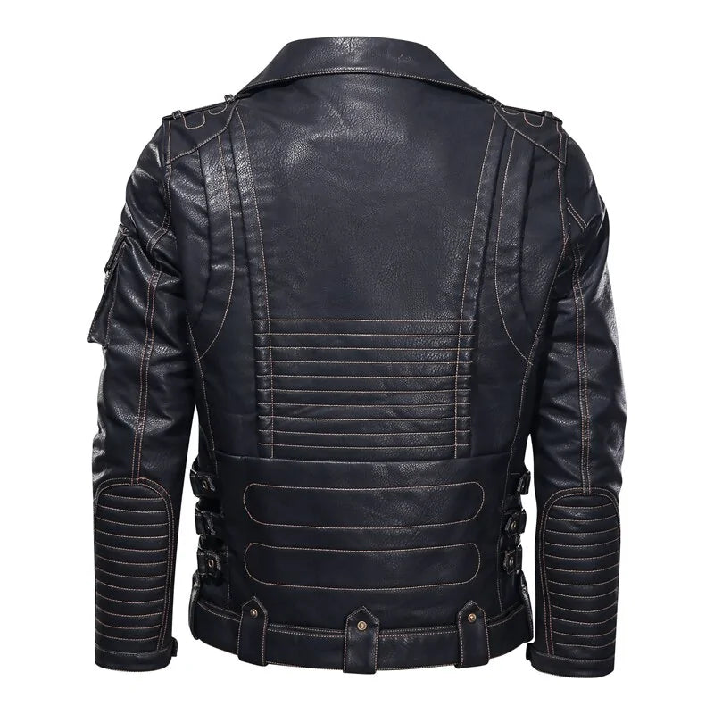 Chaqueta de cuero para hombre