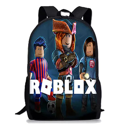 Mochila de Roblox con dibujos animados en 3D para niños