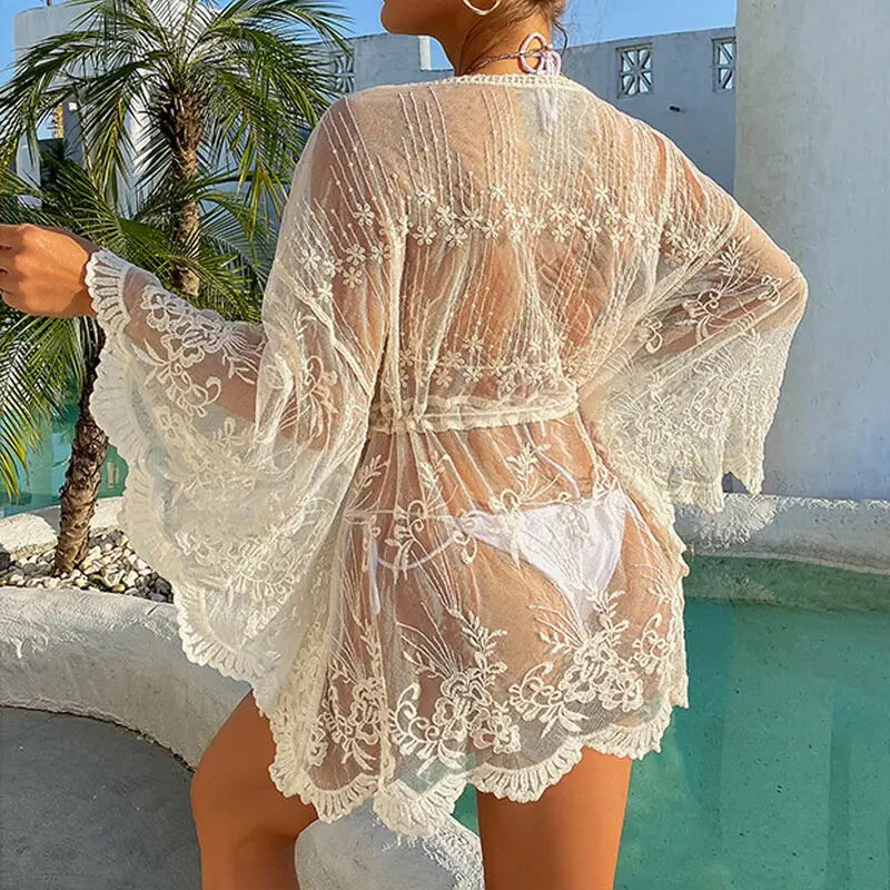 Traje de baño de crochet para playa
