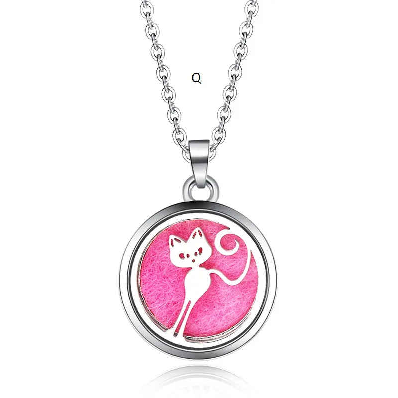 Collar con colgante de aromaterapia y difusor de aceites esenciales