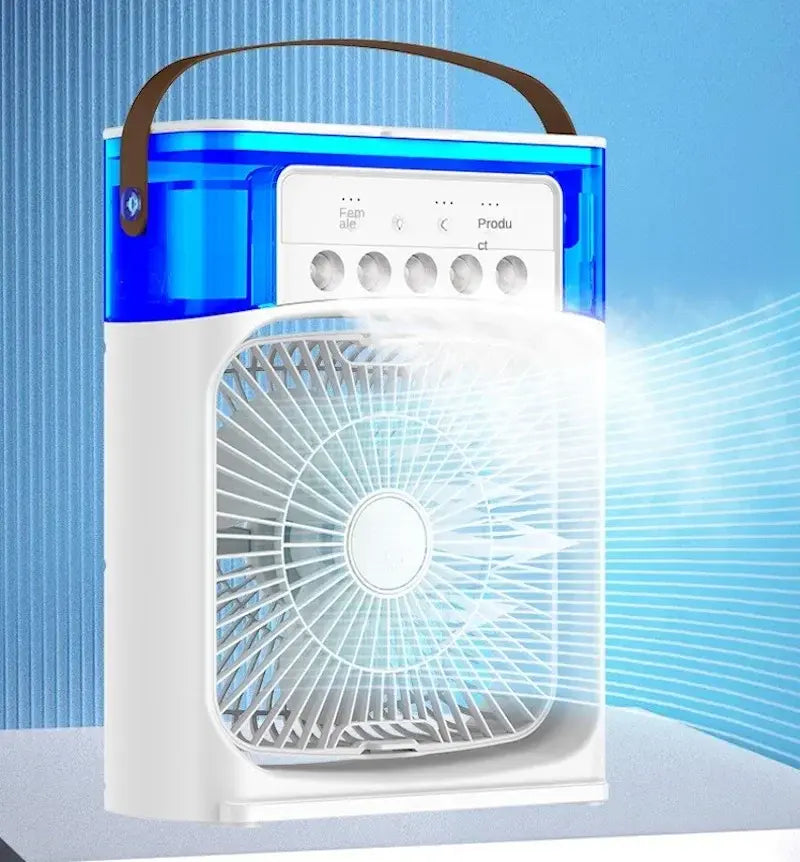 Enfriador de aire y humidificador portátil de 3 velocidades para oficina