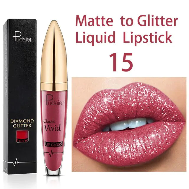 Brillo labial brillante de larga duración