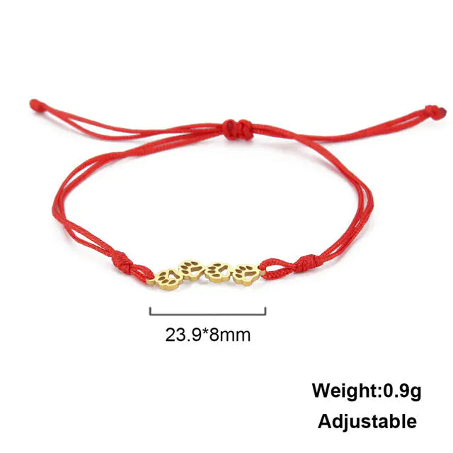 Pulsera de mano con forma de pata de animal