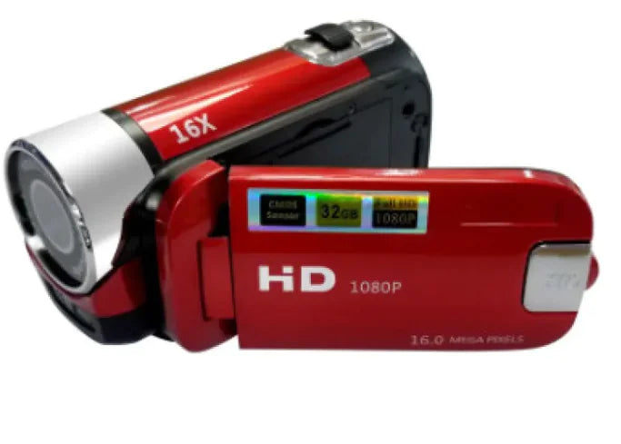 Videocámara digital HD con zoom de 16X