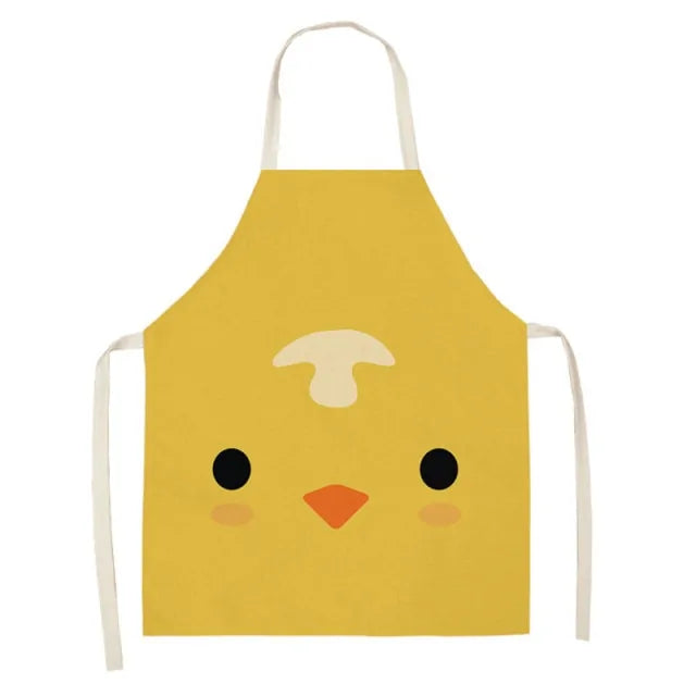 Delantal impermeable con estampado de animales de dibujos animados