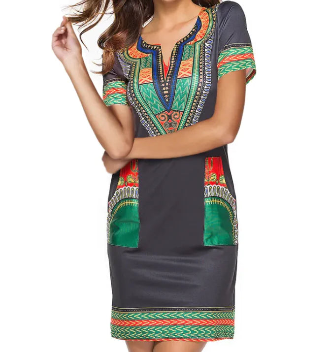 Vestido ajustado de elegancia cultural