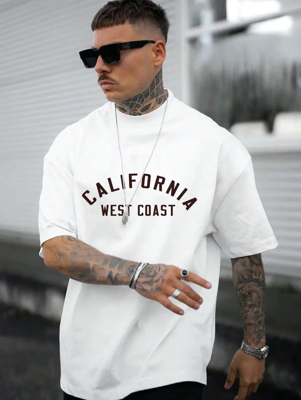 Camiseta de verano nueva moda para hombre con estampado de letras en inglés
