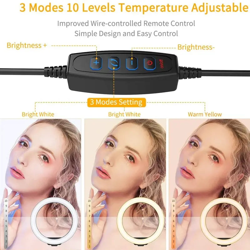 Anillo de luz LED regulable