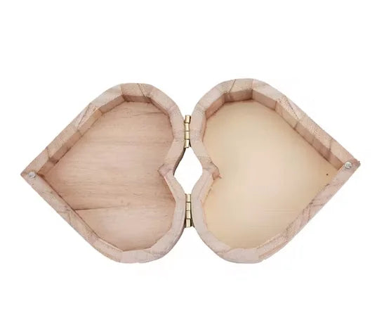 Caja de regalo rectangular de madera maciza hecha a mano: estuche para joyas de pino silvestre de color tronco