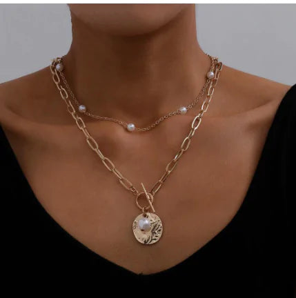 Collar vintage de varias capas
