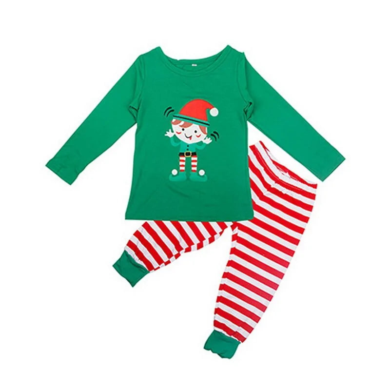 Conjunto de pijamas familiares navideños 2020: conjuntos de invierno a juego