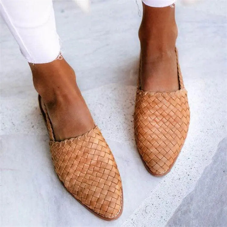 Sandalias de mujer estilo británico retro novedosas