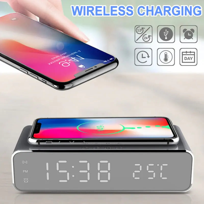 Carga inalámbrica eficiente con elegante pantalla LED