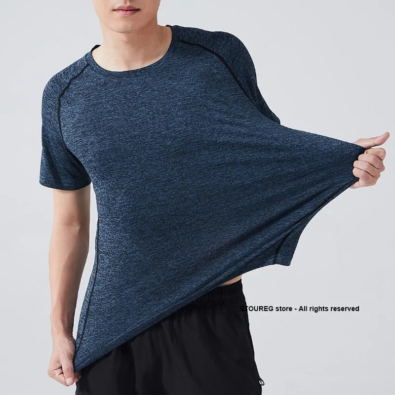 Camisetas de running de compresión de secado rápido para hombre: ropa deportiva para fitness y fútbol