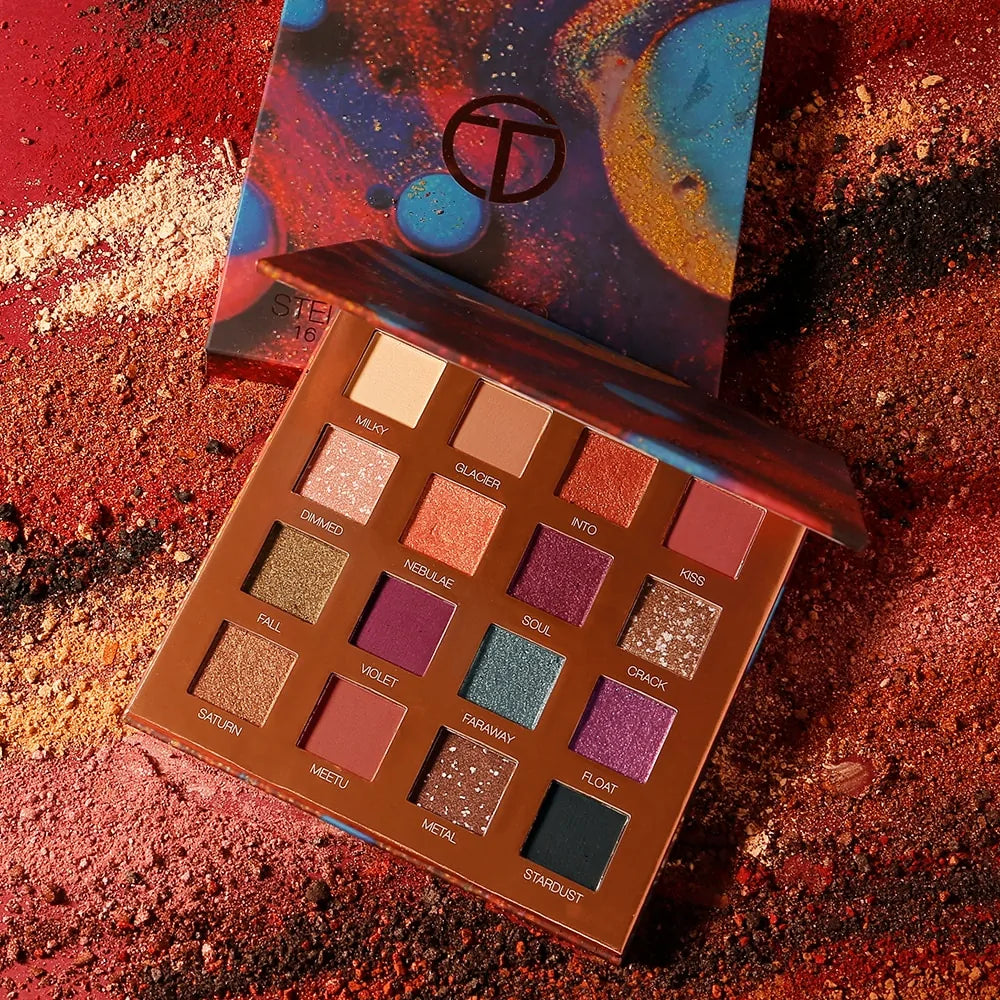 Paleta de sombras de ojos de colores para maquillaje, kit cosmético
