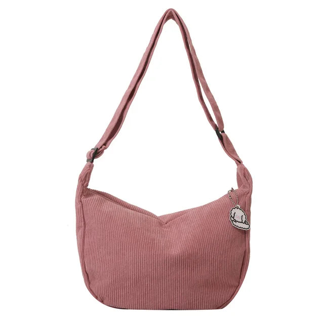 Bolsos bandolera de pana para mujer