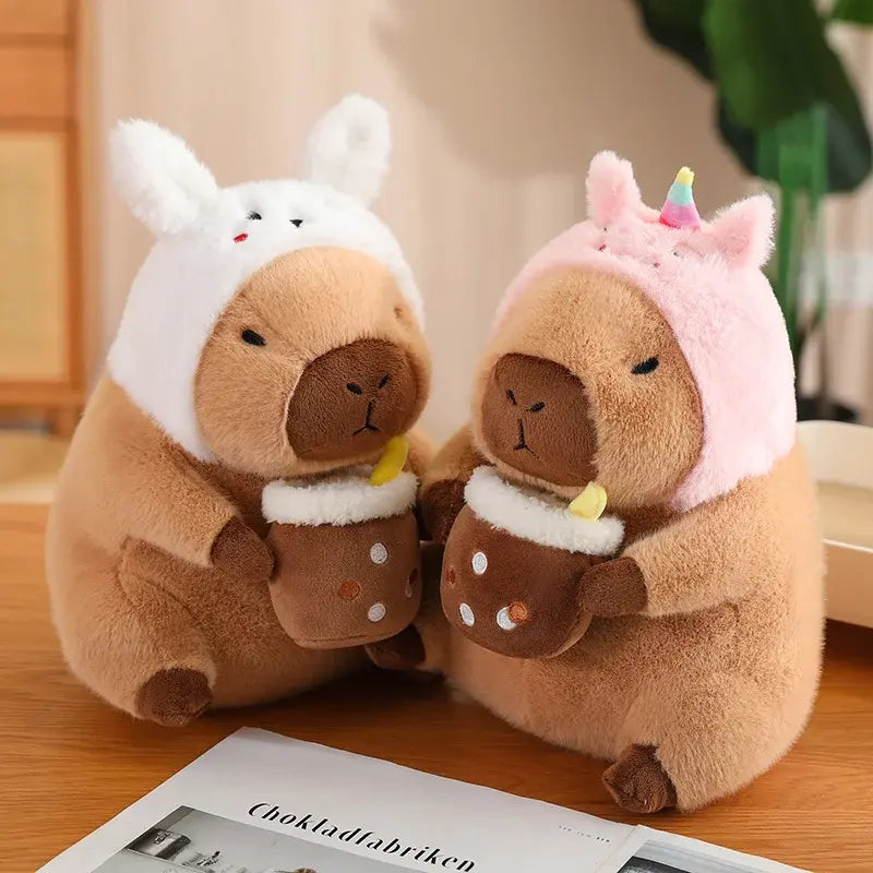 Juguetes de peluche de capibara de dibujos animados