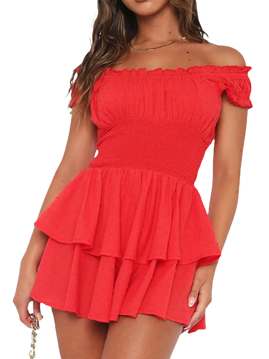 Vestido de manga corta Osveci