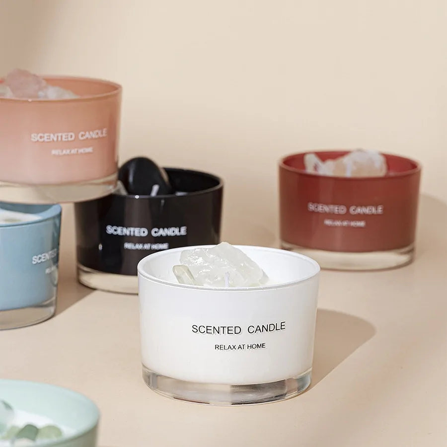 Velas perfumadas en tarro de cristal