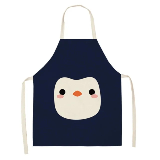 Delantal impermeable con estampado de animales de dibujos animados