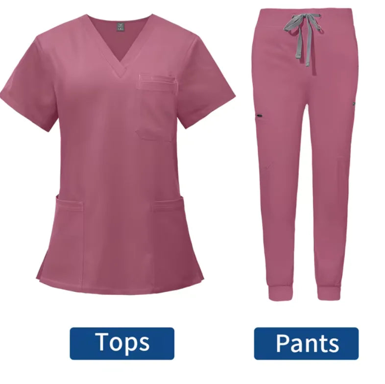Conjunto de jogging con uniforme médico