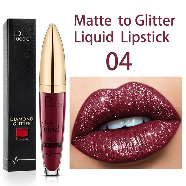 Brillo labial brillante de larga duración