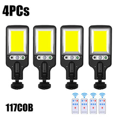 Solar Led Light Outdoor Wall Lamp Waterproof 3 Modes