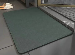 Solid Color Faux Leather Kitchen Mat