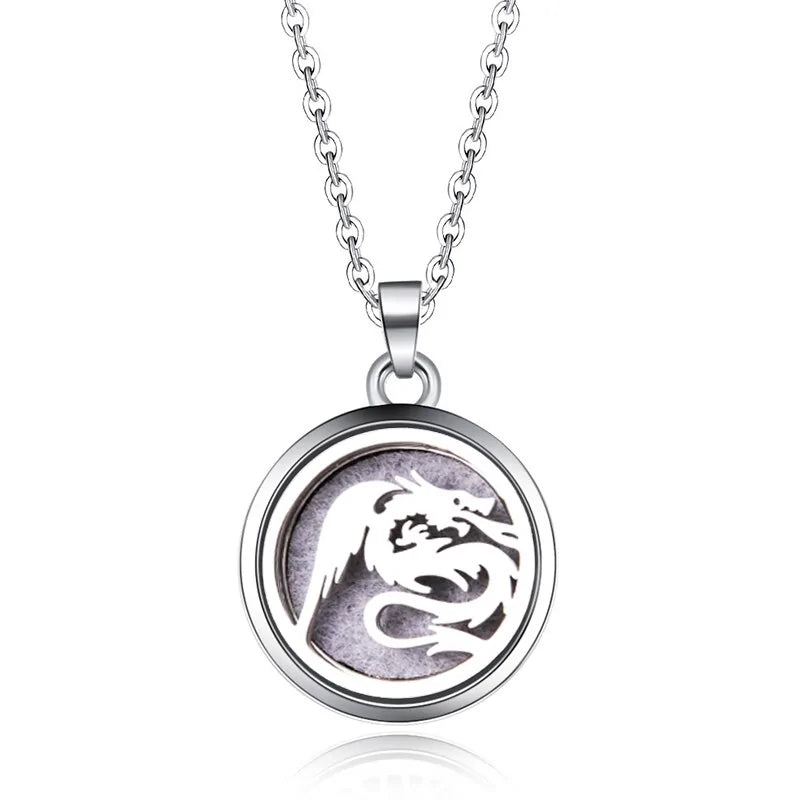 Collar con colgante de aromaterapia y difusor de aceites esenciales