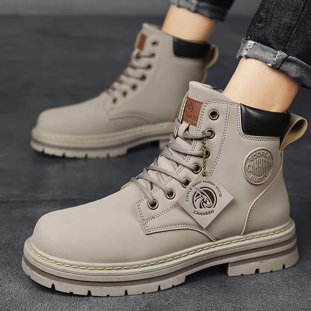 Botas de hombre CYYTL, zapatos de invierno de cuero