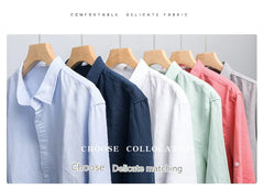 Men's Cotton-Linen Long Sleeve Shirt