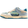 Zapatillas de lona para hombre con la leyenda "La noche estrellada de Van Gogh"
