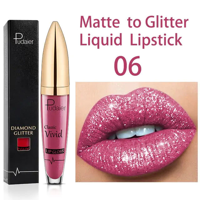 Brillo labial brillante de larga duración