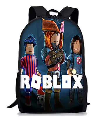 Mochila de Roblox con dibujos animados en 3D para niños