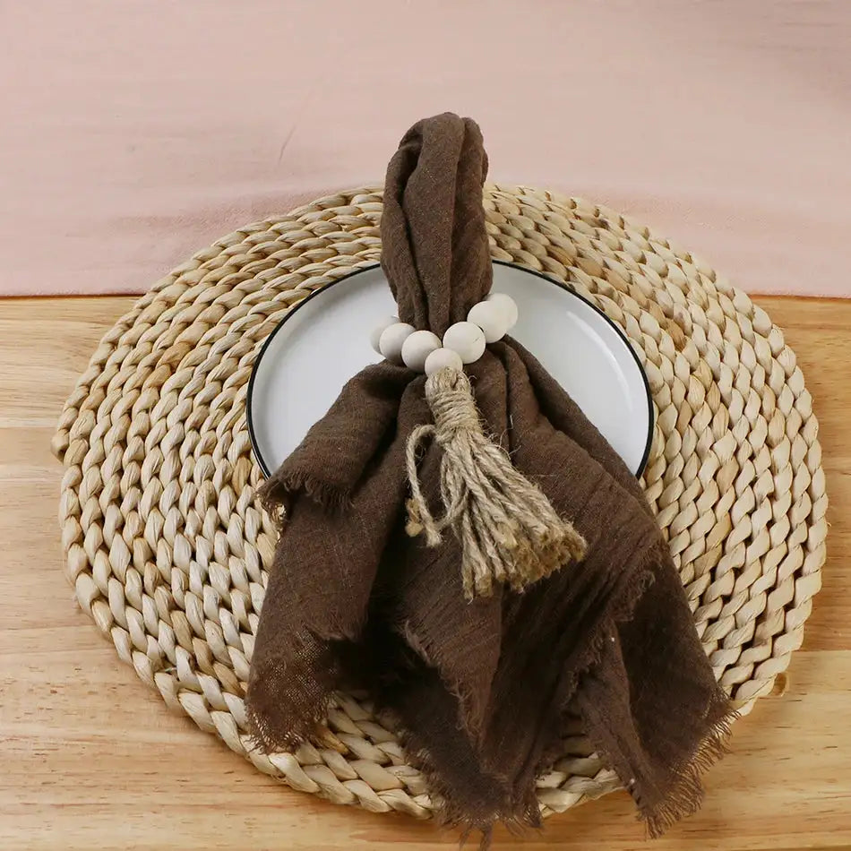 Servilleta de gasa de algodón color rosa