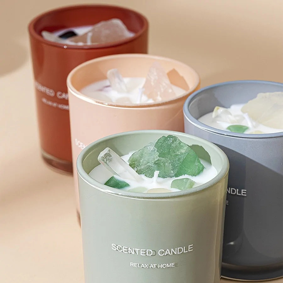 Velas perfumadas en tarro de cristal