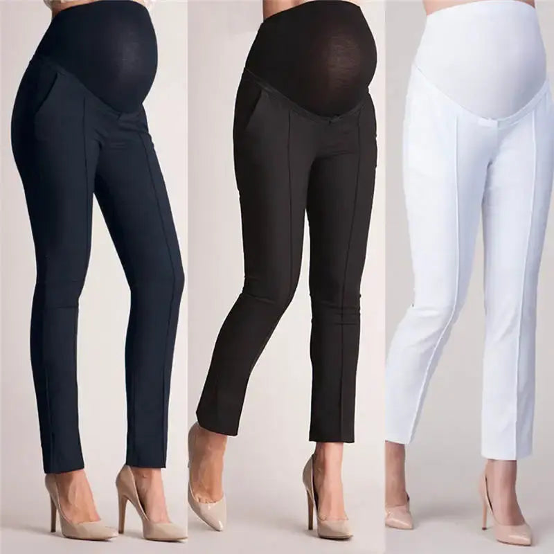 Pantalones de maternidad con vientre elástico