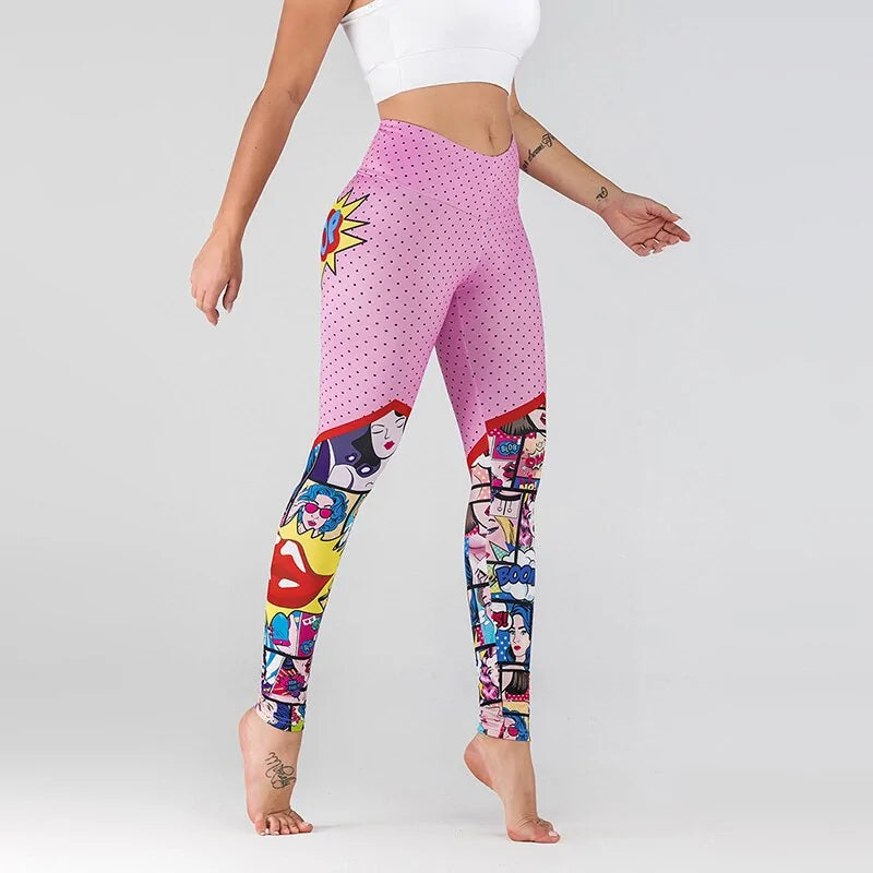 Leggings con estampados de moda para mujer