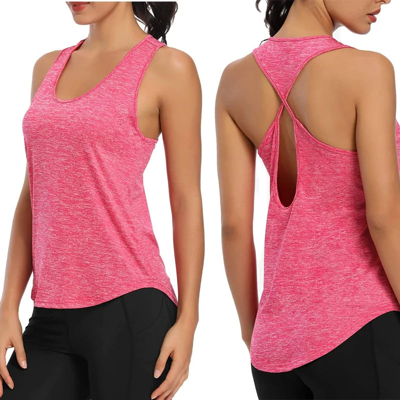 Camisetas de yoga y fitness para correr