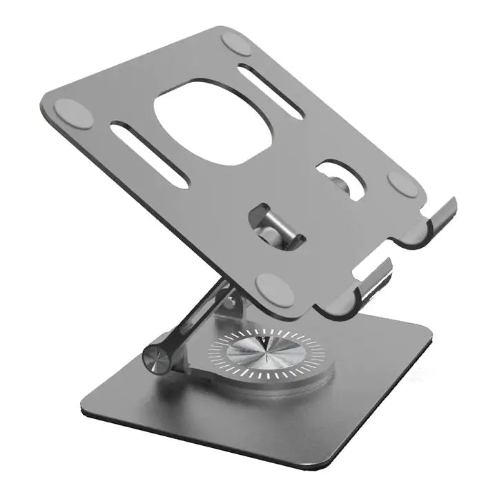 Soporte para computadora portátil giratorio de 360°: soporte para computadora portátil y plegable para todas las MacBook/computadoras portátiles