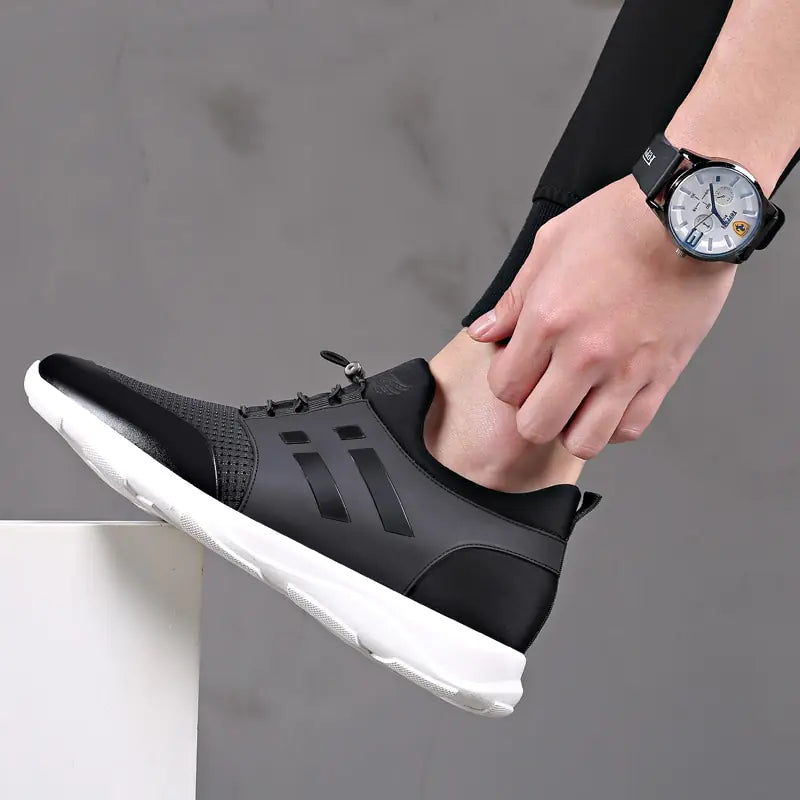 Zapatos de hombre 2022 de calidad, de piel de vaca y licra, marca