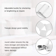 Elastic Bed Sheet Grippers Fastener Clips