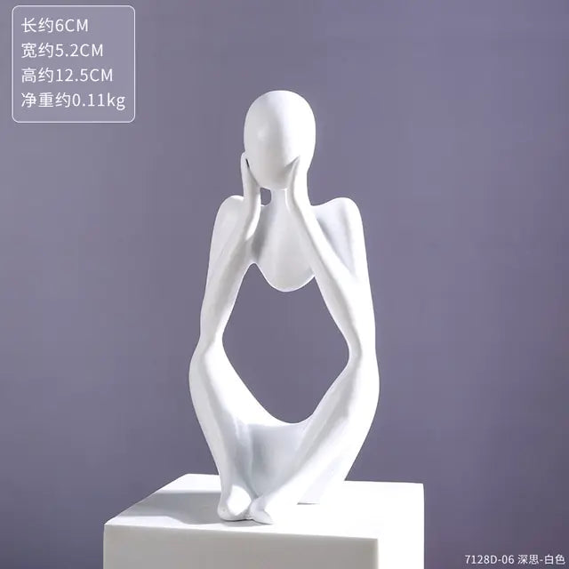 Estatuas de resina Taza de café flotante Escultura artística Cocina Hogar