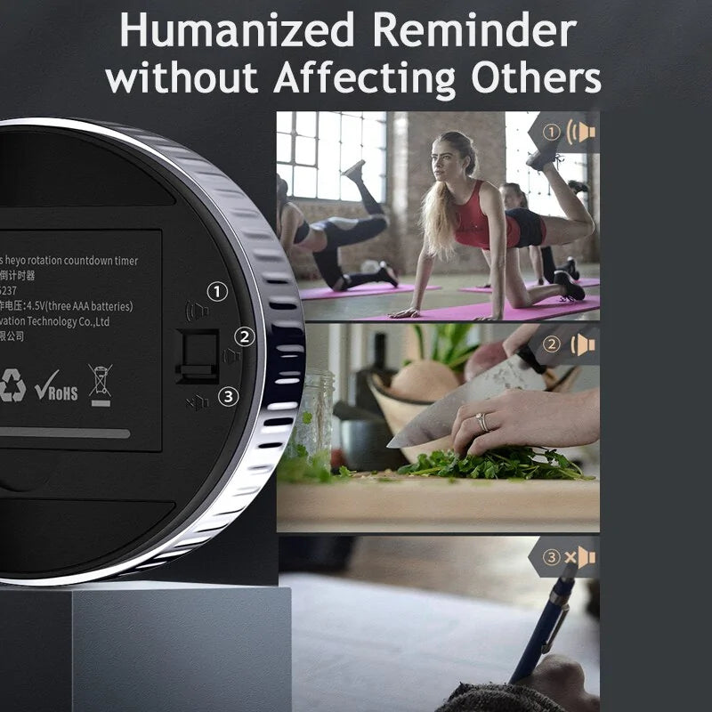 Reloj despertador con temporizador de cocina