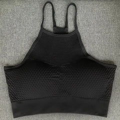 Cross Back Wire free Removable Cups Sport Bra